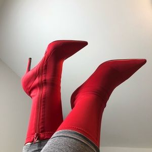 Public Desire Red Boots